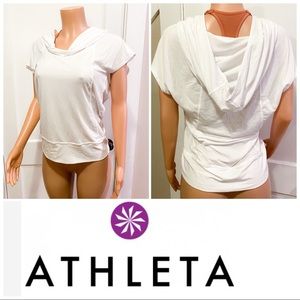 New Athleta Sweet Retreat Top white Medium $58 READ*